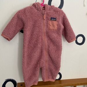 Patagonia Pink Fleece Kids One Piece